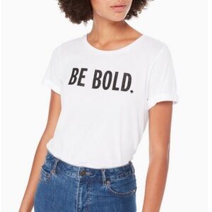 Be bold Kate spade ♠️ black and white glitter t shirt